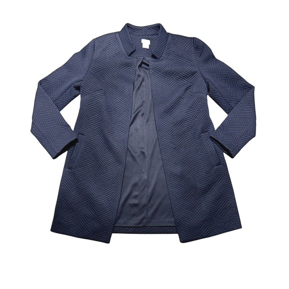Chico's Jackets & Blazers - Chico's Travelers Navy Open Front Blazer Jacket Small 4 6 Travel NWOT Minimalist